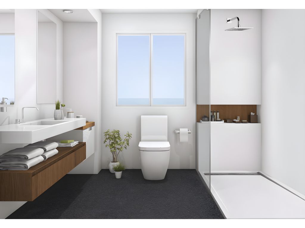 Shower tray 70x125 cm with grey side grate Ral 7035 in synthetic resin and marble powder with drain GOVT50015