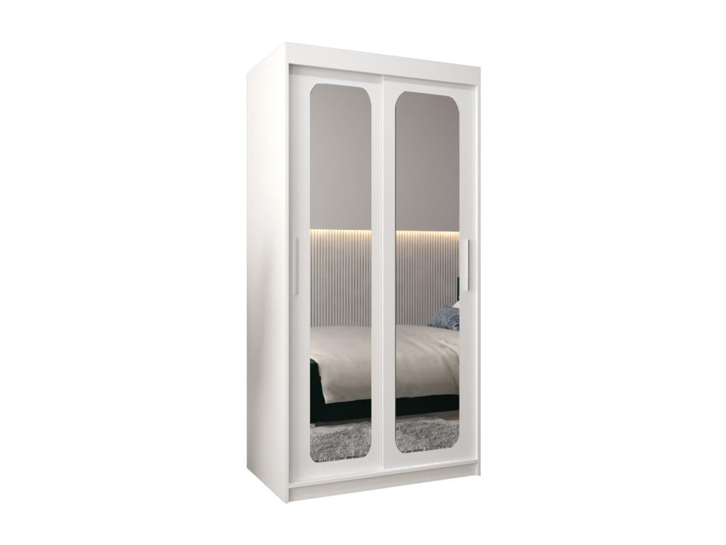 T3 Sliding Door Wardrobe 200/100/62 2 Doors White/White ELWG16323
