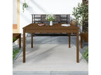 Honey brown garden table 121x82.5x76 cm solid pine wood DZEJ79702