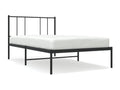 Metal bed frame with black headboard 100x190 KIXF26203