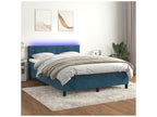 Bed base with LED mattress, dark blue, 140x200 GWAZ09447