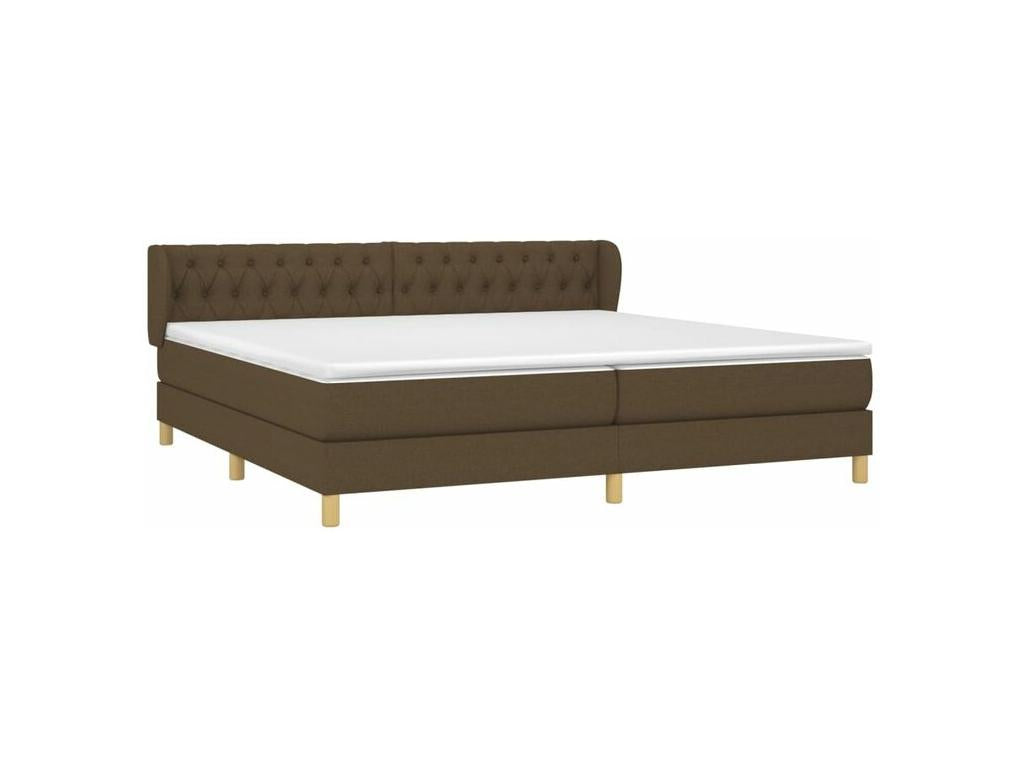 Lysvia bed base with dark brown mattress 200x200 CYRO61429
