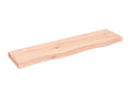 Wall shelf 80x20x4 cm untreated solid oak wood KKOH70129