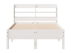 Bed frame without mattress, white, 100x200 cm, solid pine wood, YTVS39731