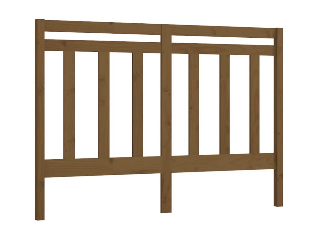 Honey Brown Headboard 141x4x100 cm Solid Pine Wood NQBX51777
