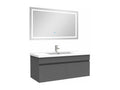 Bathroom vanity unit 100cm Anthracite single sink with illuminated mirror, 3 colors, dimmable LRHS41173