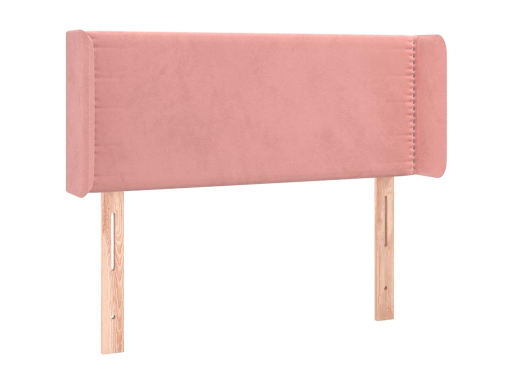 Pink LED Headboard 83x16x78/88 cm Velvet YNBE41980