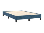 Bed base and dark blue mattress 120x190 velvet TMHP94184