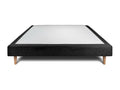 Black Upholstered Bed Base 150x190 H29cm IOUM97034