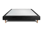 Black Upholstered Bed Base 150x190 H29cm IOUM97034