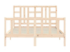Bed frame without mattress 160x200 cm solid pine wood DXFS65593