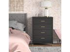 VMDK41544 4-drawer chest in black MDF