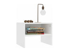 Elariva SXWL80377 White Wooden Bedside Table