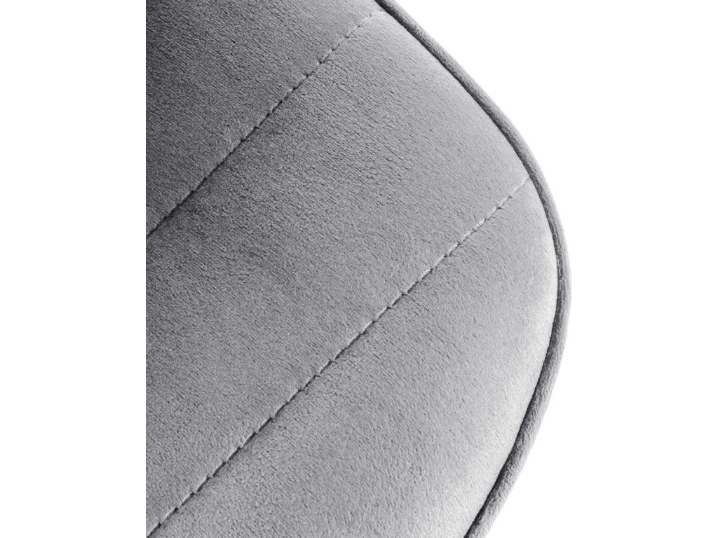 Bar stool - Velvet / Metal - Grey - Elariva JEKK38870