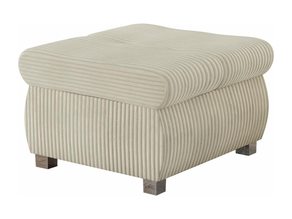 Pouf 122 Light Brown 39x60x60cm Upholstery Metal Legs LTPZ51109