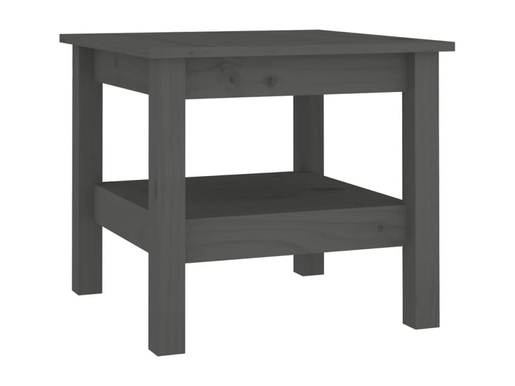Grey coffee table 45x45x40 cm Solid pine wood TPZP49922