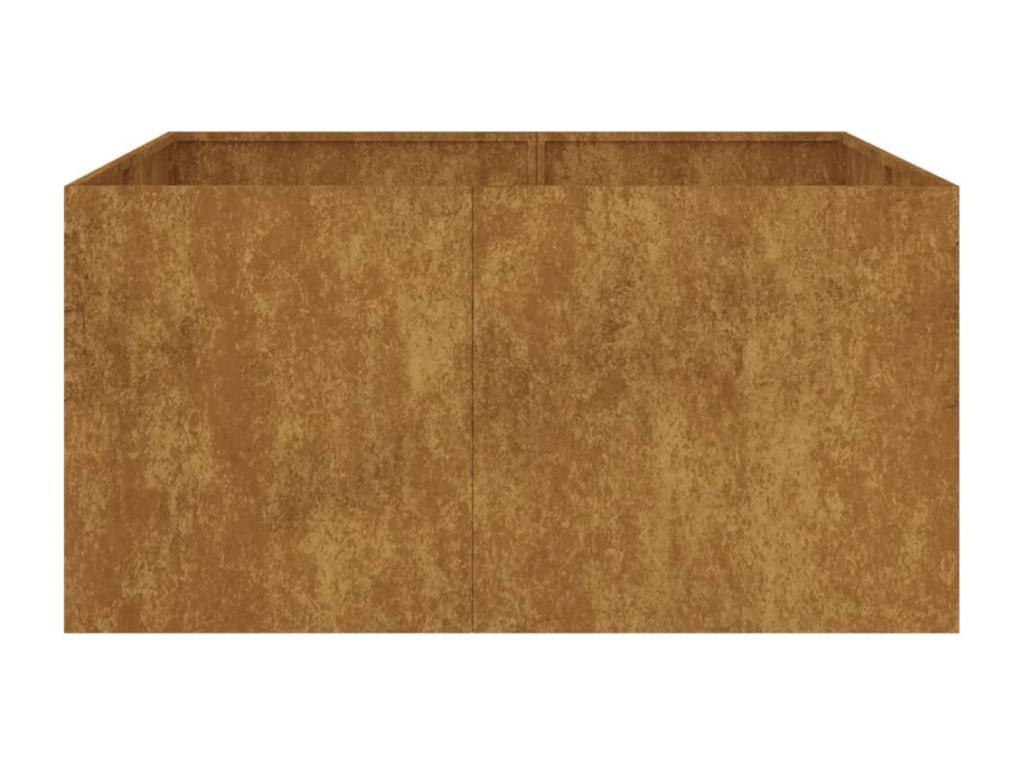 Corten steel planter 80x80x40 cm UUKA70170