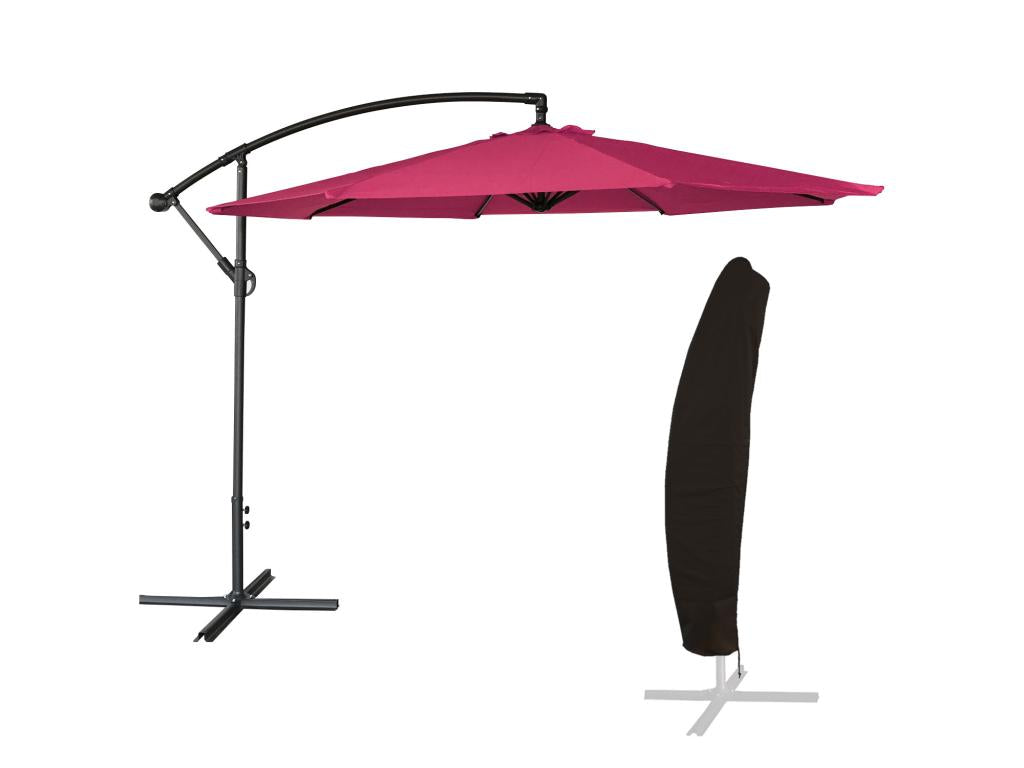 Lysvia round cantilever parasol, 3m diameter, with cover - Lysvia FVBL38421
