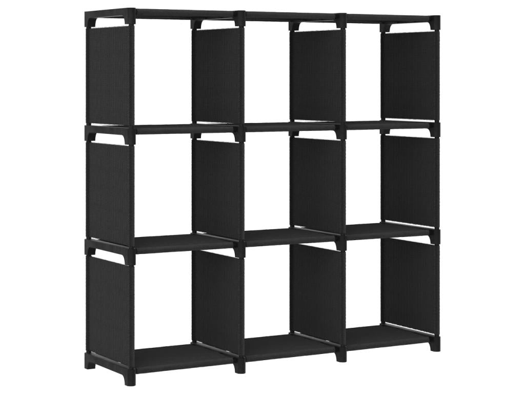 9-cube display shelf, black, 103x30x175.5 cm, fabric, UIZA03359