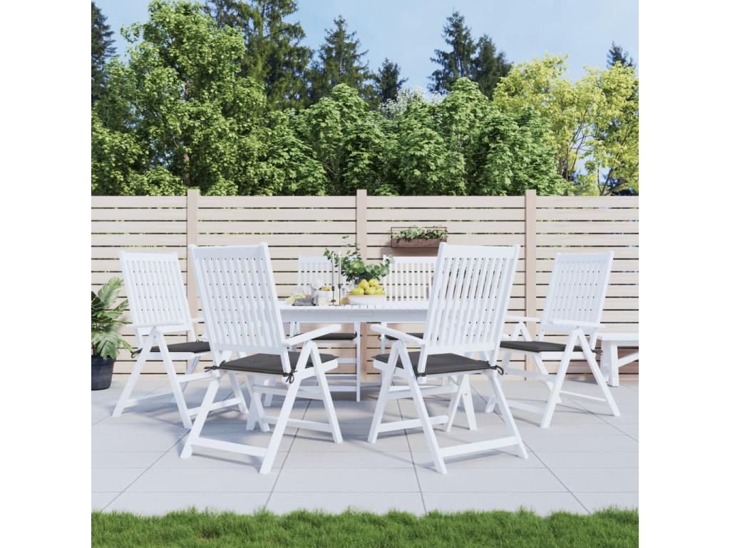 6-piece anthracite garden chair cushions, 40x40x3 cm CIHS99359