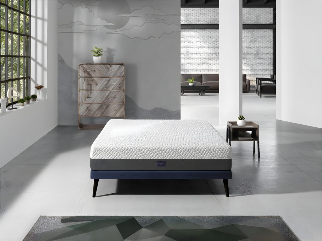 90x190 SPRING Mattress, 25 cm Thick, Removable Cover, Ergonomic, Hybrid and Springs - Medium Firmness 3/5 SPON07623