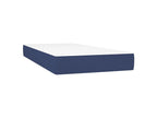 Bed base with mattress and LED light, blue, 90x190 cm, fabric, SNLA49652