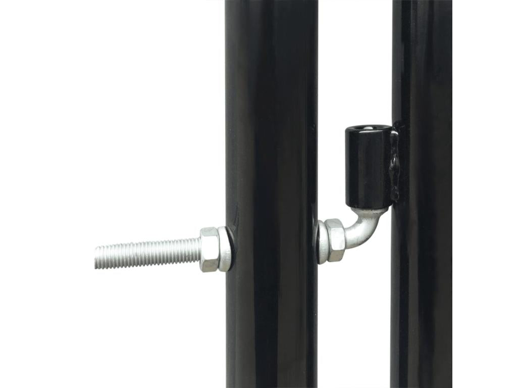 Single fence gate, black, 100x150 QQEX35412