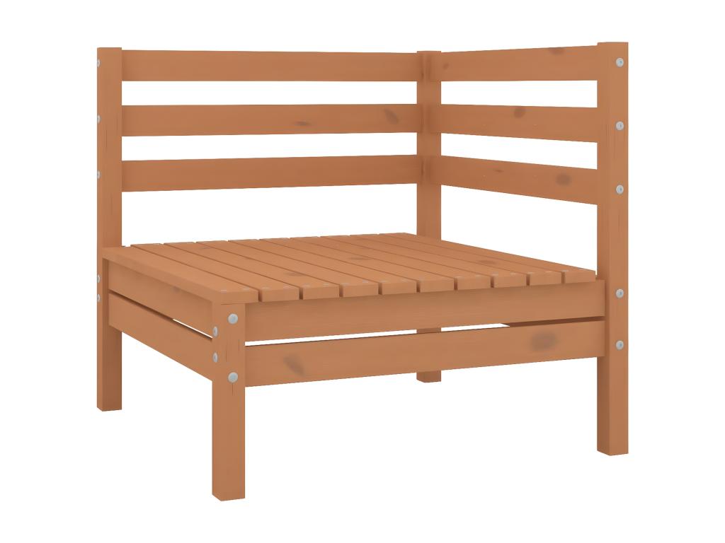 11-piece garden furniture set, solid pine wood, honey brown, 4 HCKZ20042