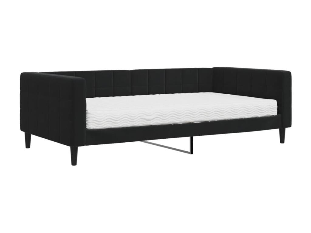 Daybed with black velvet mattress 100x200 cm KCAK76012