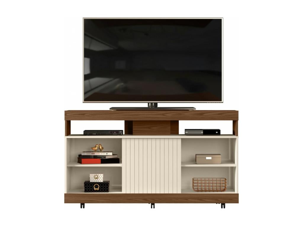 50 Inch Maxi TV Stand in Walnut and Off-White VIFK61426