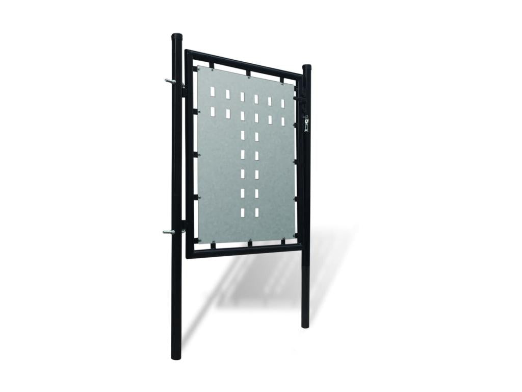 Single fence gate, black, 100x150 QQEX35412