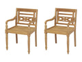 2-piece chairs, solid teak wood, JWGZ68078