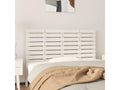 Wall-mounted headboard, white, 126x3x63 cm, solid pine wood, PWTE18017
