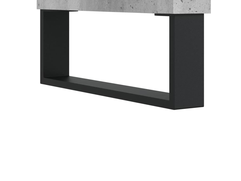 High sideboard, concrete grey, 69.5x34x180 cm, engineered wood, NYZG29592