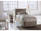 Single bed with storage bed, fabric upholstery, Made in Italy, Front opening, with 80x200 cm mattress included, Elariva NHGO16216