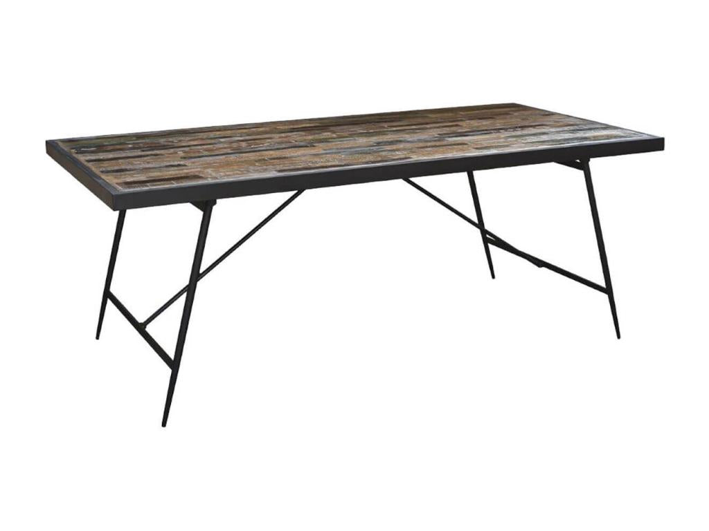 Elariva - Dining Table 200cm Solid Recycled Mango Wood HJRE94662