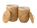 Set of 2 Laundry Baskets 60cm Natural FQIJ20491