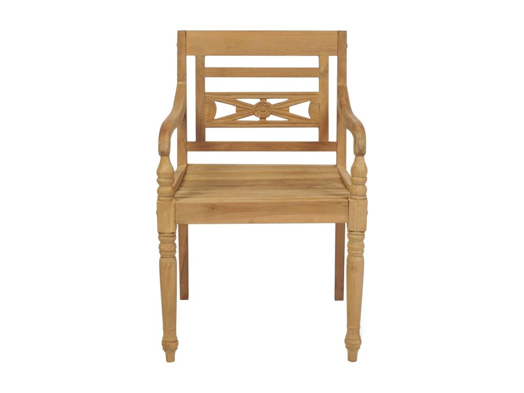 2-piece chairs, solid teak wood, JWGZ68078