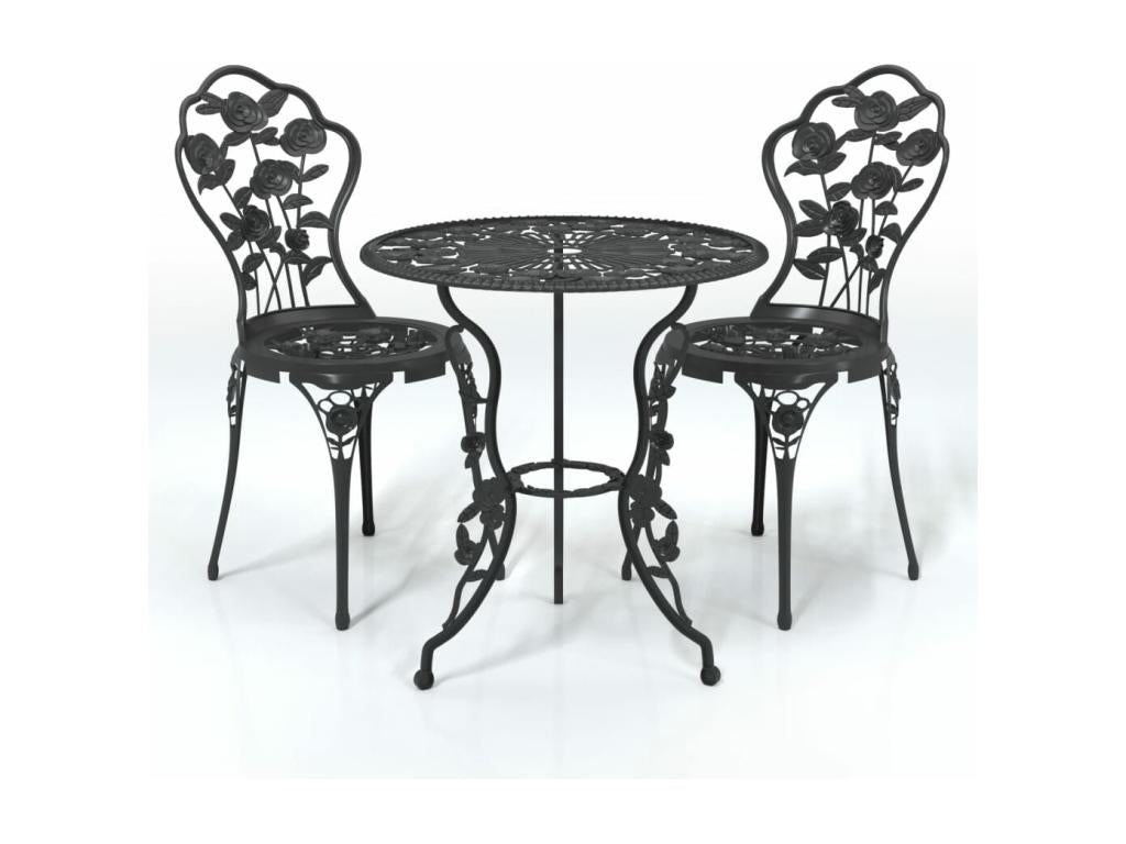 3-piece set of black cast aluminum FVBU30461