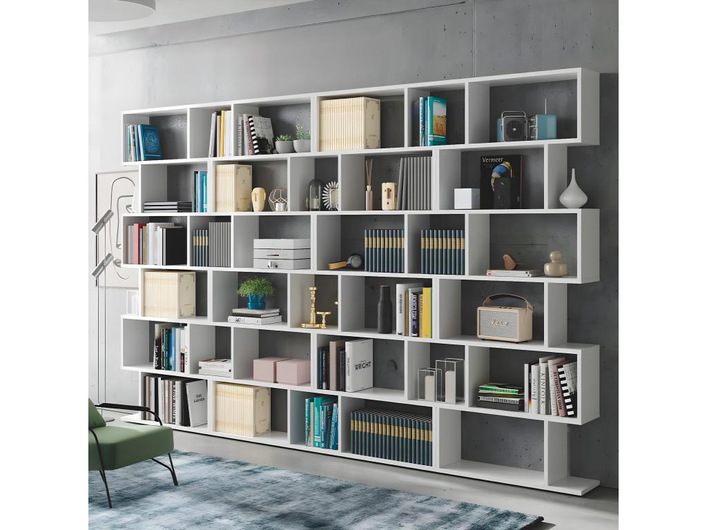 6-Tier Bookshelf, 192 cm High - Elariva BFYR64040