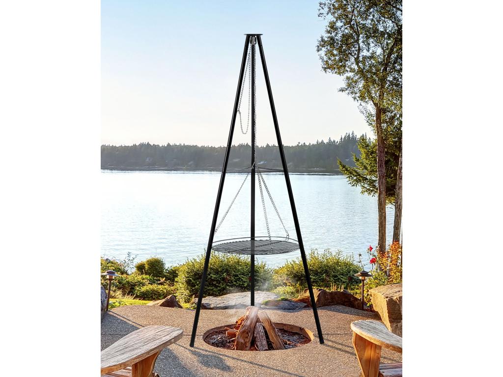 Elariva FIUY08826 Black Tripod Barbecue Grill