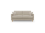 Elariva Convertible sofa bed in waterproof FELIS fabric T03 180 cm matt - 140x197 beige ROIU12054