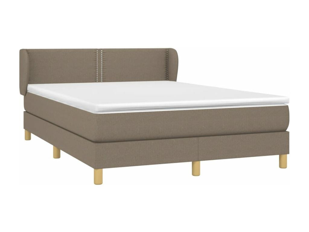 Upholstered bed base with 140x200 cm mattress, DNVA23703 fabric