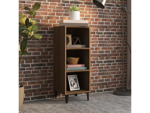 Brown oak sideboard 34.5x32.5x90 cm engineered wood CCCK91340