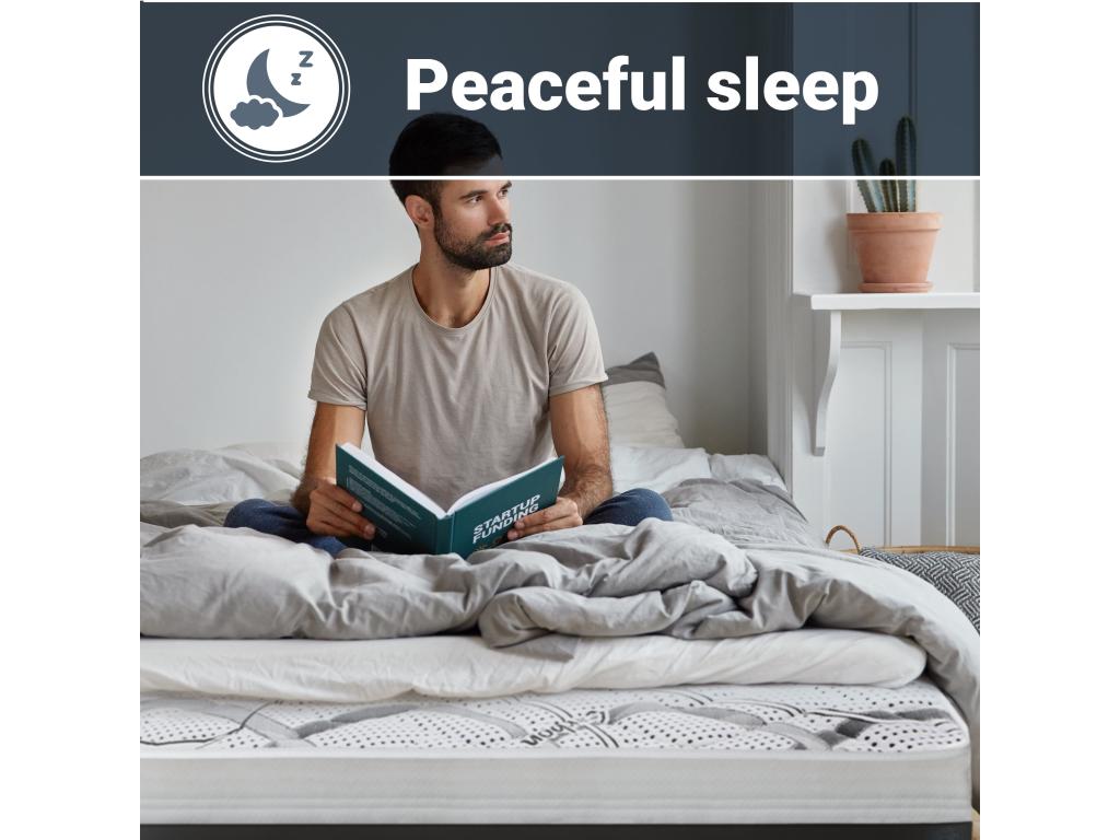 Single Mattress 120x220 with Memory Foam - Premium Quality - Height 22 cm - Made in Italy KTLZ35945