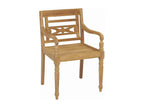 Chairs with cushions, set of 8, solid teak wood, VLZF06831