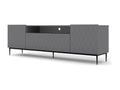 TV stand 193 cm matte graphite grey with black frame IOSX32459