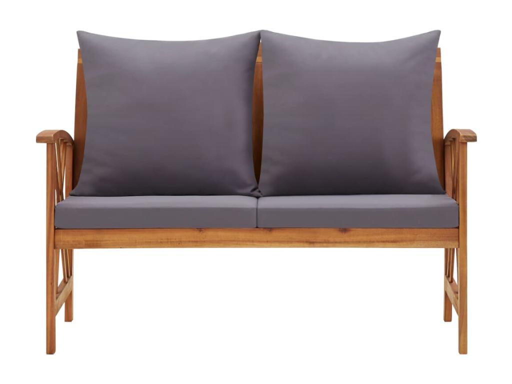 Garden bench, brown wood furniture, 119x67x83 cm, 02 0011589 SFRA37990