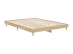 Oak bed frame 140x190 engineered wood ETEZ26385