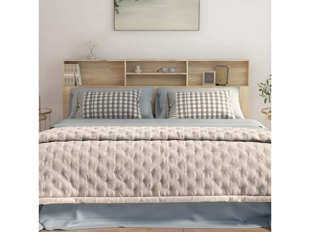 Oak headboard wardrobe 200x19x103.5 cm ZVZK30132